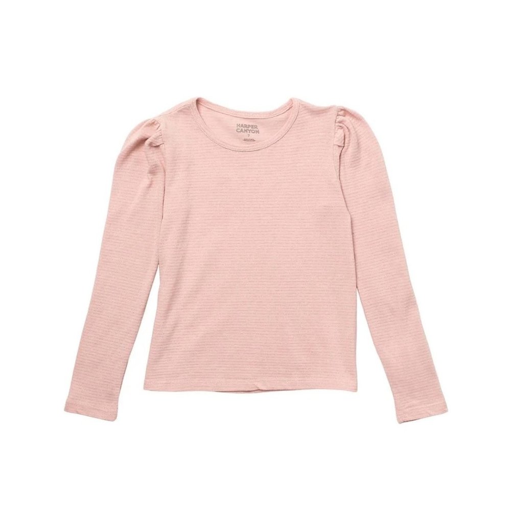 Harper Canyon Puff Sleeve Metallic Top NEW WITH TA